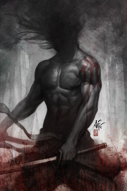 art-and-shenanigans:  Samurai Spirit - Vengeance by `Artgerm