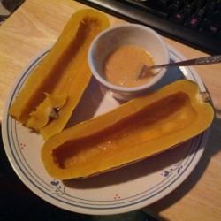 Delicata squash with a chili lime dip. Its official. I’m