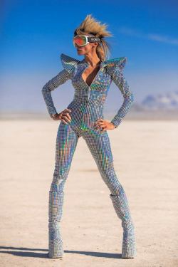error888:  Disco Face of Burning Man – Photographie par Gleb