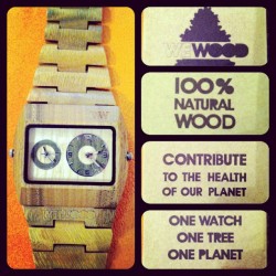 Just got my @WeWood watch in the mail! #100%wood #natural #wood