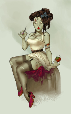 lettiebobettie:  Day two Zombie. Everyone loves Zombies, right?