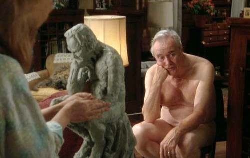 arrancar75:  Jack Lemmon as John Gustafson in “Grumpier Old Men” (1995). He looks absolutely adorable in this movie and not to mention the gorgeous grey hair. I always enjoyed Jack showing some skin - especially his hairy chest - in movies.