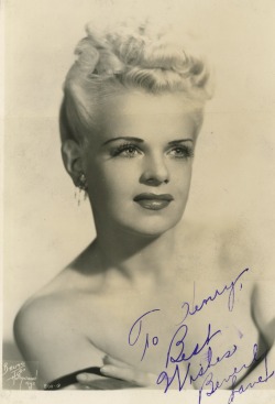 burlyqnell:    Beverly Lane Signed vintage  5"x7"