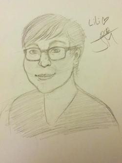 theartofgranmaw:  I made a draw of my bff Lili. 
