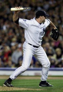 BACK IN THE DAY |10/22/00| Roger Clemens fired a piece of shattered