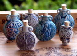 refriedhippie:  clay potion bottles