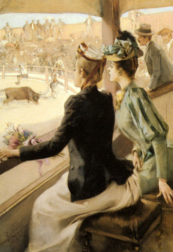 the-garden-of-delights:  “At The Bullfight” by Albert Lynch