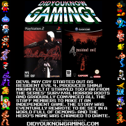 didyouknowgaming:  Resident Evil 4, Devil May Cry. http://ign.com/articles/2001/05/17/e3-2001-interview-with-shinji-mikami