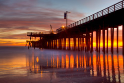 oblivi0n-:  IMG_8187 Sunset from Pismo Pier, Pismo Beach, CA