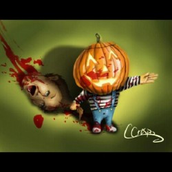 cracimages:  #trick or #treat/#pumpkid and #mom .. #artwork #artist