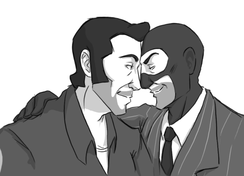 fortyeahteamfortress2:  More Sniper x Spy. Because sure, why not? Wat Le Mime Cashew Cashew Cashew Cashew Cashew emzy Vivi 