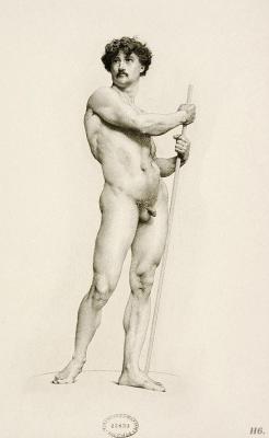 hadrian6:  Male nude. William Joseph Barbotin.   Ecole des Beaux