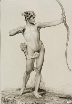 hadrian6:  Archer. male nude study. 1914. Andre Etienne Leon