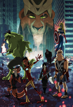 naeko:  Disney Avengers by ~zeixx   Okay admittedly I would watch