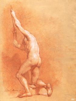 hadrian6:  Academic nude study. 1759. Alvarez Enciso.     