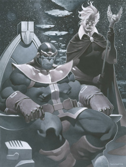 dr-fangface:  Thanos and Warlock by Chris Stevens 