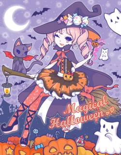saaki-pyrop:  Hi cuties♡♡♡Happy Halloween greeting cards