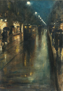 poboh:  Night street scene in Berlin, Leipziger Strasse, Lesser