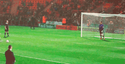 one-harrystyles:  Louis Tomlinson’s penalty at Charity football