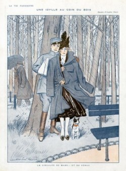 the-seed-of-europe:  A Romance in the Woods. Illustration by