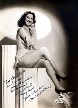    Olive Ray Vintage 40’s-era promo photo personalized “To