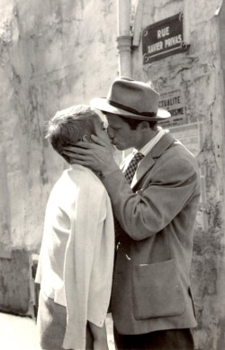  Jean Seberg and Jean Paul Belmondo in A bout de souffle [AKA