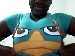 livetopleasedaddy:  Having a little fun with Perry the Platypus