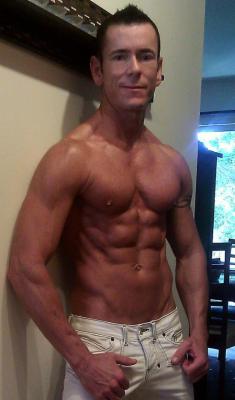 cmanart:JOEY NOBLE Eyes, pecs and washboard abs.