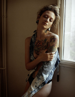 photo by Yuji Wantanabe, Paris model Theresa Manchester