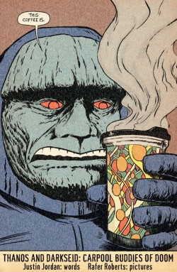 jthenr-comics-vault:  Darkseid and Thanos: Carpool Buddies Of