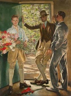 gaytimespast1940:  1926: ‘The garden door.’ by William Bruce