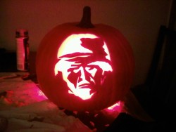 patticusprime:  Military themed pumpkin! Who’s ready for Black