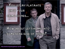 “You let my flatmate into your crime scenes… How