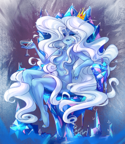 darthfranny:  laurangeblossom:  “Ice Queen sitting on her ice