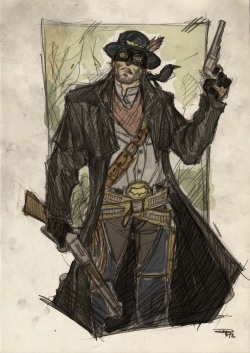 tuttibene:  Western Heroes ByDenis Medri. Batman Black cat Dare