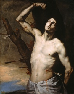 spanishbaroqueart:Jusepe de Ribera Saint Sebastian (1636) Museo