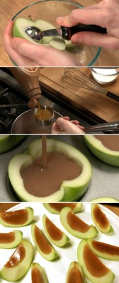 thedailywhat:  Caramel Apple Jello Shots of the Day: For a grown-up