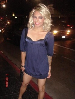 xxemosissypoppyxx:  Sissy night out dressed like a pretty whore 