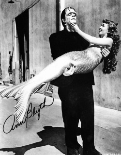  Ann Blyth in costume for “Mr. Peabody and the Mermaid” and