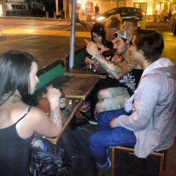 Sneaky drinks in St Kilda! #lunapark #dontgiveafuck #badassfacetatts