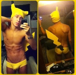 costumehunks:  Costumed Hunk Pikachu! 