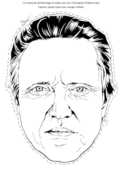 Christopher Walken Halloween Mask