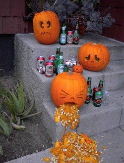 Be careful you don’t let your jack-o-lanterns drink too much