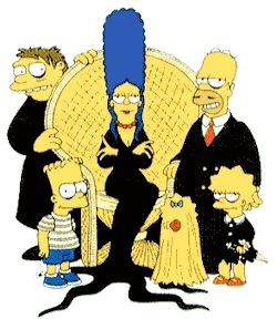 The Simpsons as the Addams Family  ;)