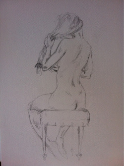 10 minute pose. This was a lot harder than it might look. But,