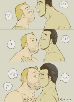 iminmycloset:  osolatino:  Stolen Kiss 01 by ~KevAegis  i find