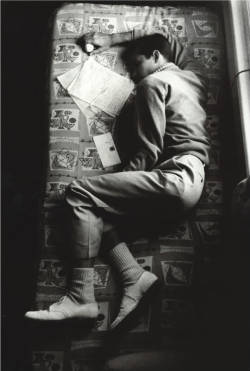 hardcockforhitchcock: Anthony Perkins napping on the set of Psycho,