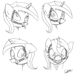 Colgate in Bridles by *ColgateFIM I like the idea of ponies in