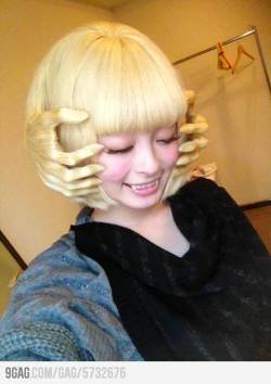 writerman-js:  (via 9GAG - Halloween hair style level: Asian)