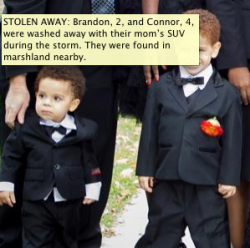 lesbianjellyfishninja:  R.I.P. Brandon and Connor As a mother, I cannot even fucking imagine what this would be like. I read this story just now and my heart aches. Iâ€™m hugging my daughter a little tighter this morning. The nightmare that began when